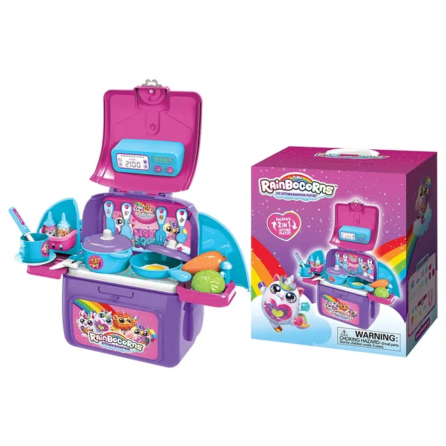 ZURU Rainbocorns KITCHEN BACKPACK PLAY SET Kitchen Play Set Backpack Kids