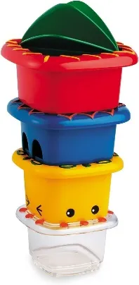 Tolo Toys Activity Stackers Premium 4-Piece Multi-Color Educational Nesting Cups Set