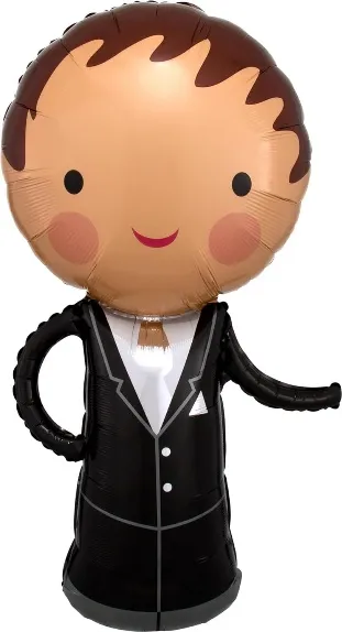 Anagram Handsome Groom Super Shape Balloon, No Size, No Color 3123701
