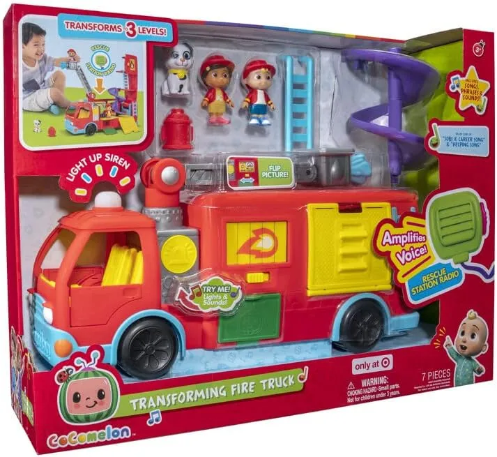 Cocomelon Deluxe Transforming Firetruck Battery Operated
