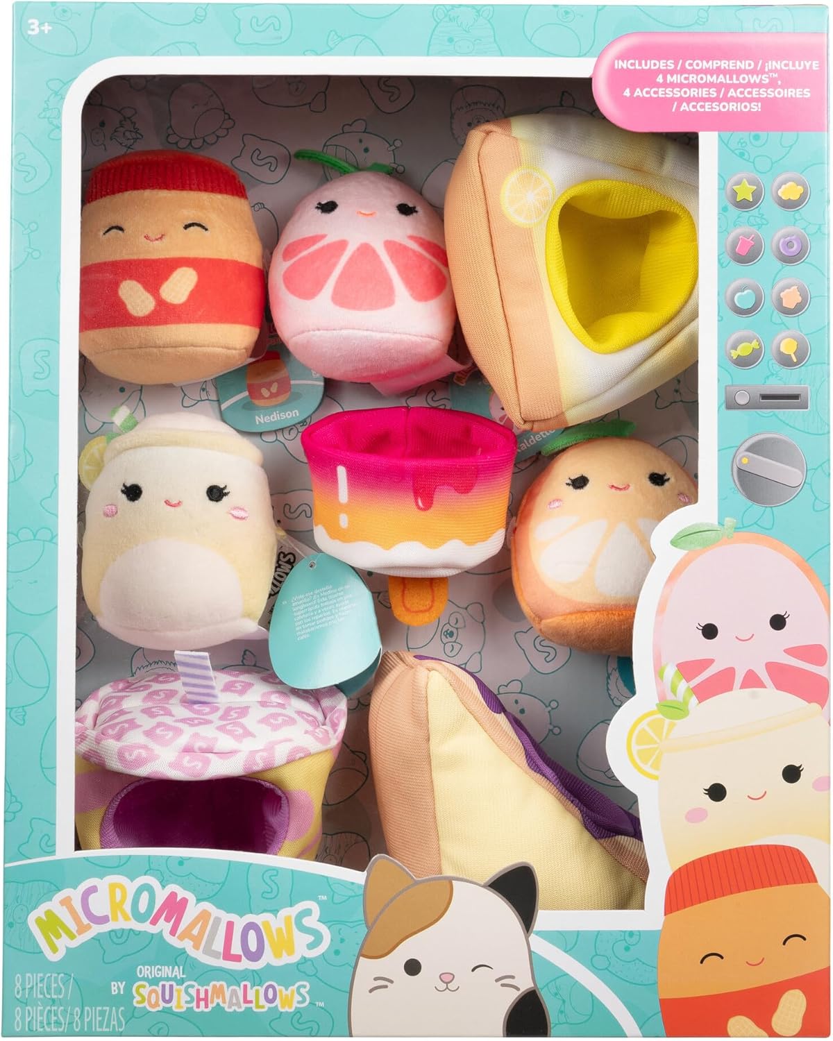 Squishmallows Original Deluxe Accessory Set "Snack Machine" by Micromalo
