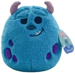 Jazwares - Squishmallows - Fuzz-A-Mallows Cartoon Animation: Disney Pixar - Monsters Inc. - Sulley (8 Inch) (SQDI01467)