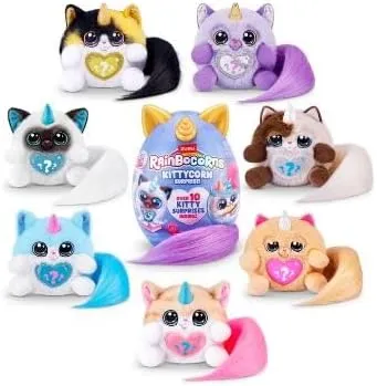 ZURU Rainbocorns Series 9 Kittycorn Surprise Toy with Fluffy Tail
