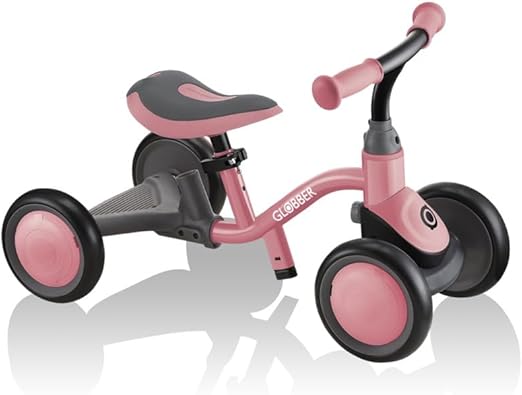 Globber Deluxe 3-in-1 Learning Bike, Pastel Pink

