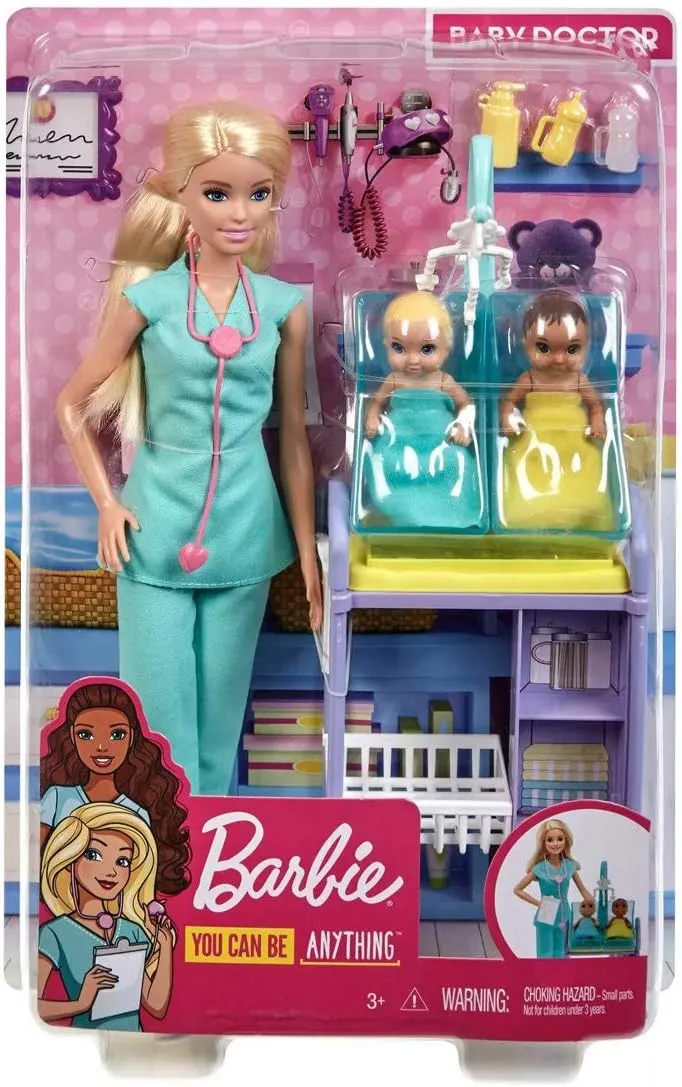 Barbie Baby Doctor Playset with Blonde Doll