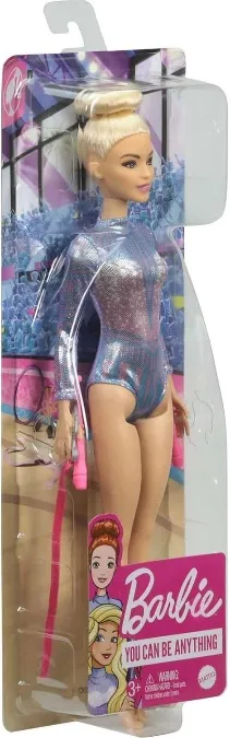 Barbie Rhythmic Gymnast Blonde Doll (12-in/30.40-cm), Leotard & Accessories